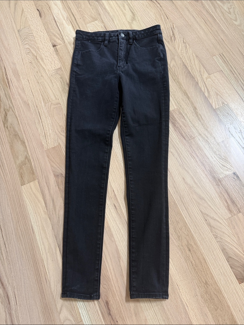 American Eagle Black Super High Rise Jegging